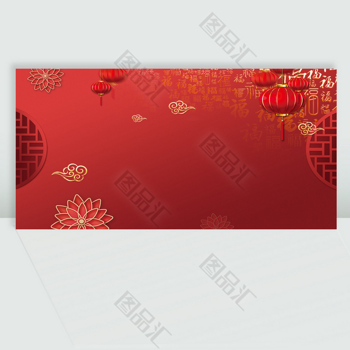 是中国红春节新年背景,尺寸为6000px*3000px,格式为psd,颜色模式是rgb