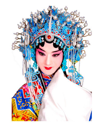 手绘精美的戏曲人物