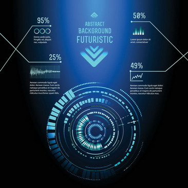 精美科技感蓝色素材