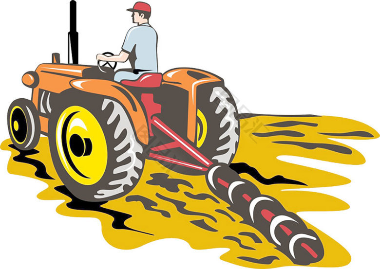 图品汇 设计元素 卡通手绘 手绘农用车元素 农用车 车 png素材 设计