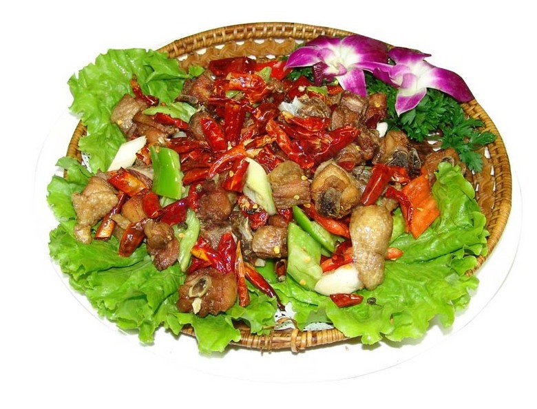 生炒辣子鸡图片