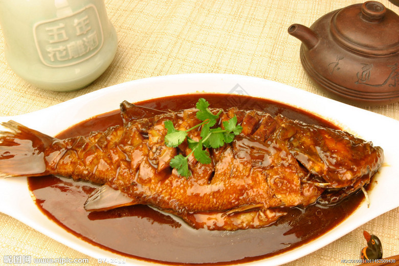 设计元素 产品实物 鲈鱼红烧 鲈鱼红烧 餐饮图片 美食图片 餐饮照片