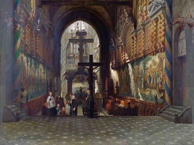 圣盖罗教堂油画素材