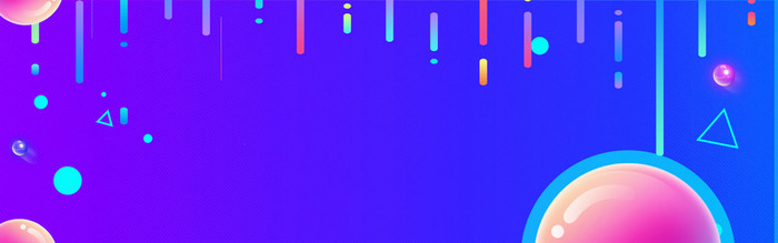 蓝色卡通banner背景 蓝色卡通banner背景