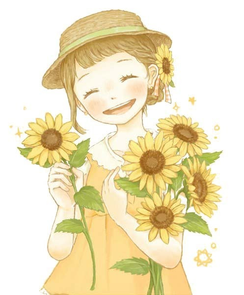 手绘素材向日葵 手绘素材向日葵