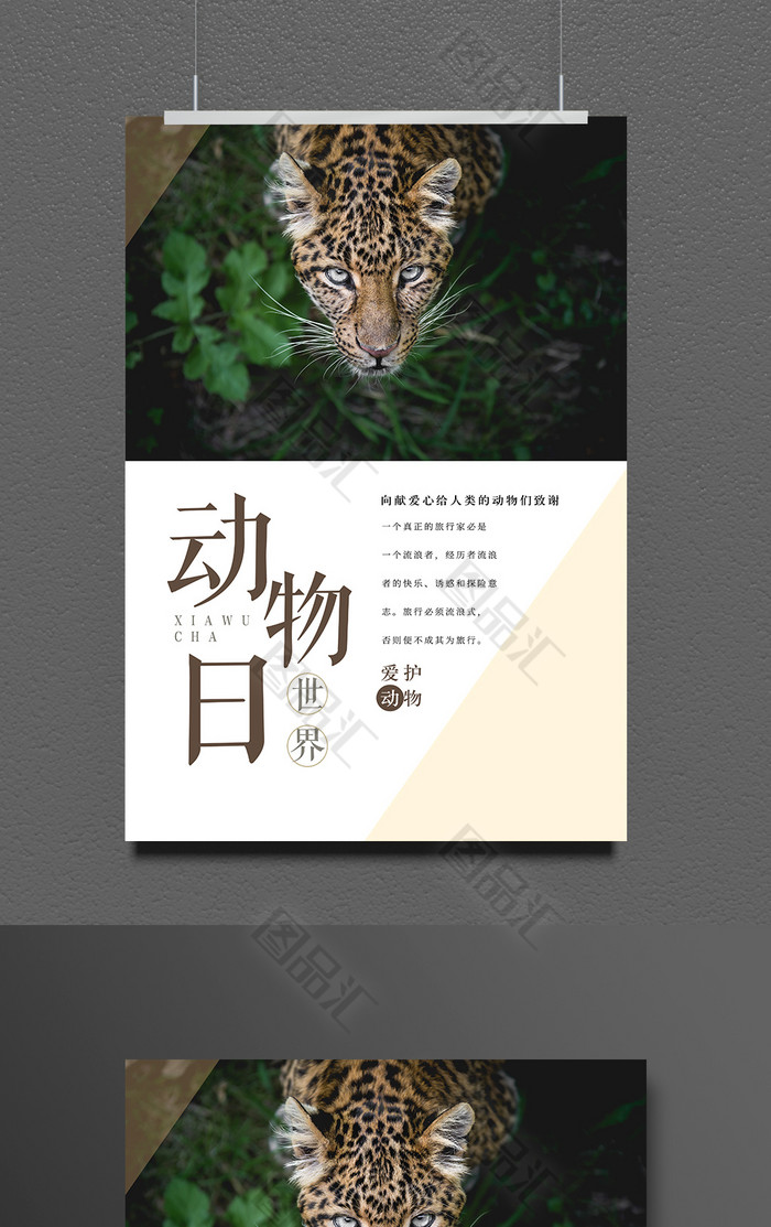 精美世界动物日宣传海报模板 精美世界动物日宣传海报模板