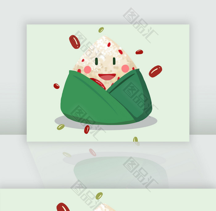 端午节美食粽子插画 端午节美食粽子插画