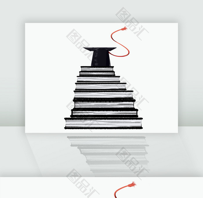 学校毕业季插画元素 学校毕业季插画元素