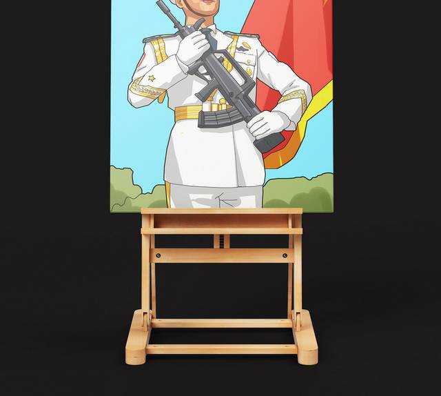 卡通手绘海军