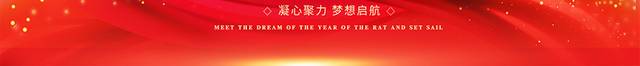 红色喜庆企业年会宣传展板