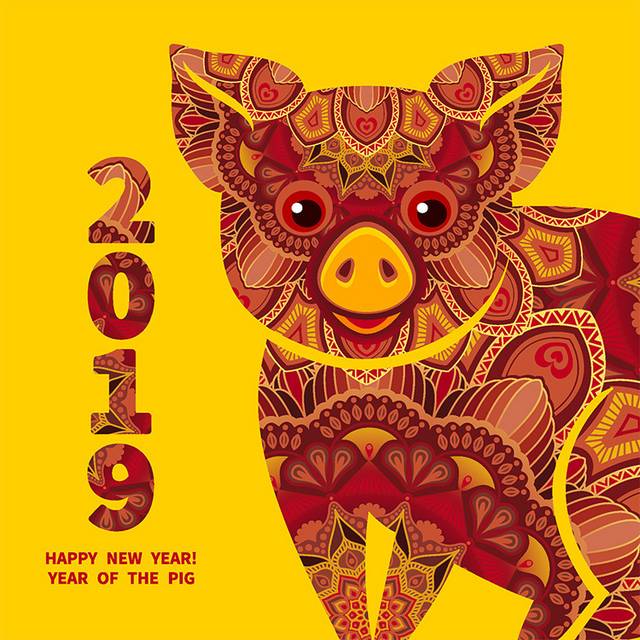 2019卡通猪