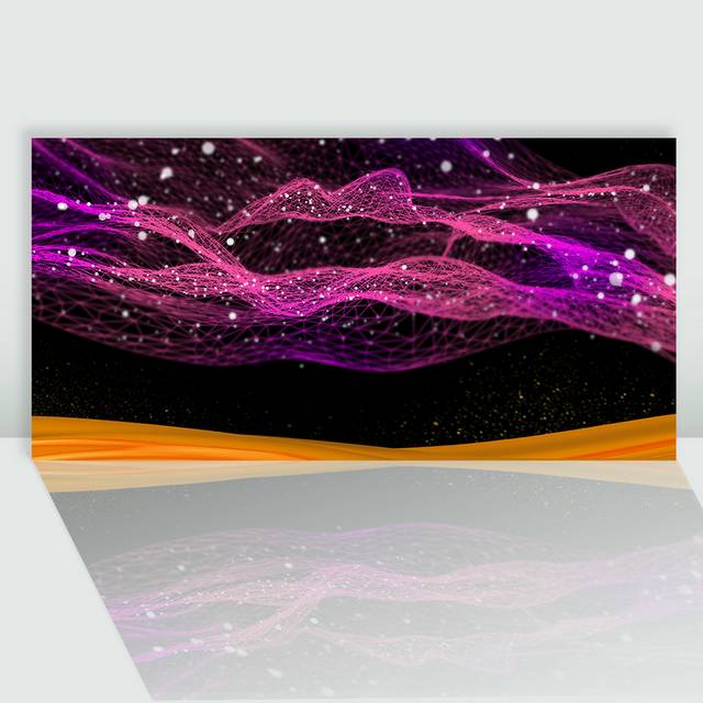 紫色曲线网状背景