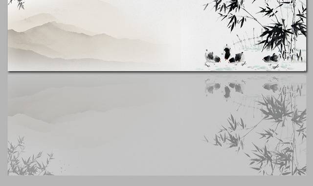 中式古典水墨风背景