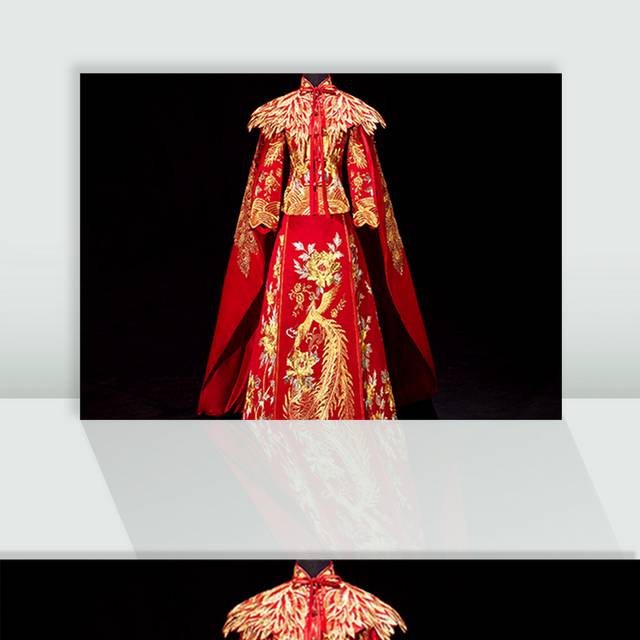 中式礼服图片素材