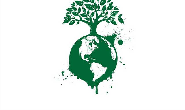 绿色环保保护环境植树节素材