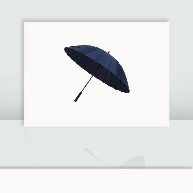 黑蓝色雨伞