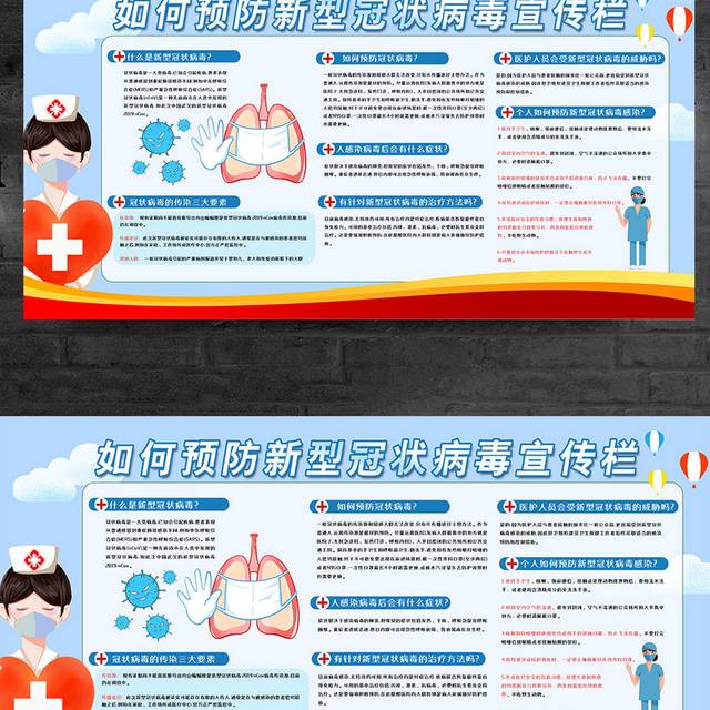 如何预防新型冠病毒健康知识宣传专栏