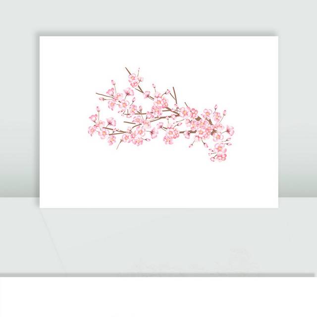 粉色桃花素材