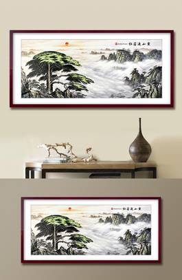 迎客松国画_图品汇