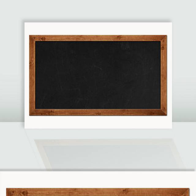 木制边框黑板