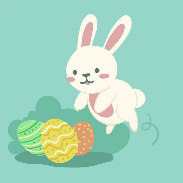 插画兔子