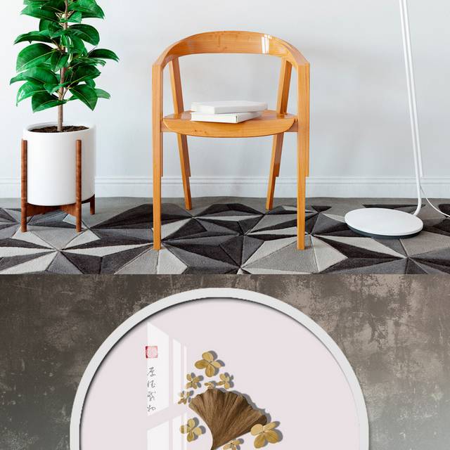 中国风银杏叶工笔画装饰画