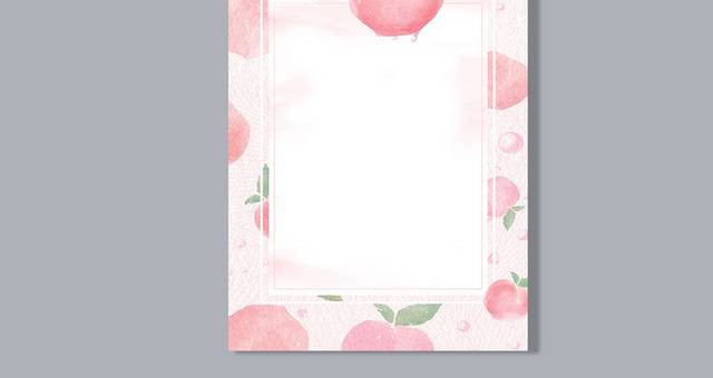 粉色水蜜桃背景图片