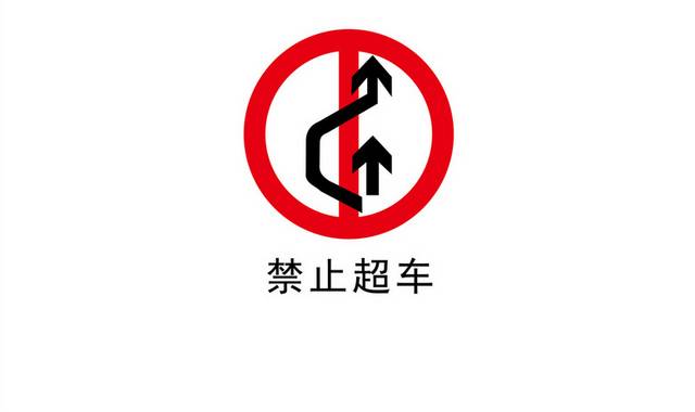 交通禁止安全标识警示牌