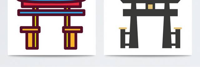卡通矢量门