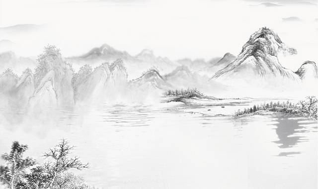 水墨山水画