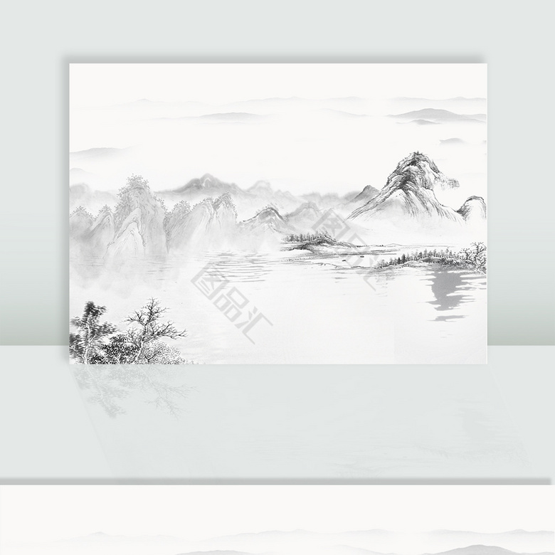 水墨山水画_图品汇