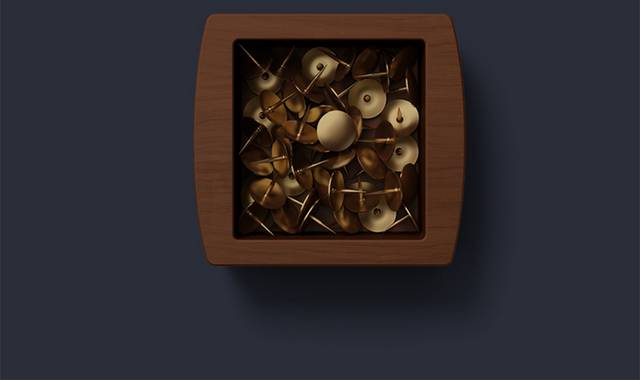 金色图钉