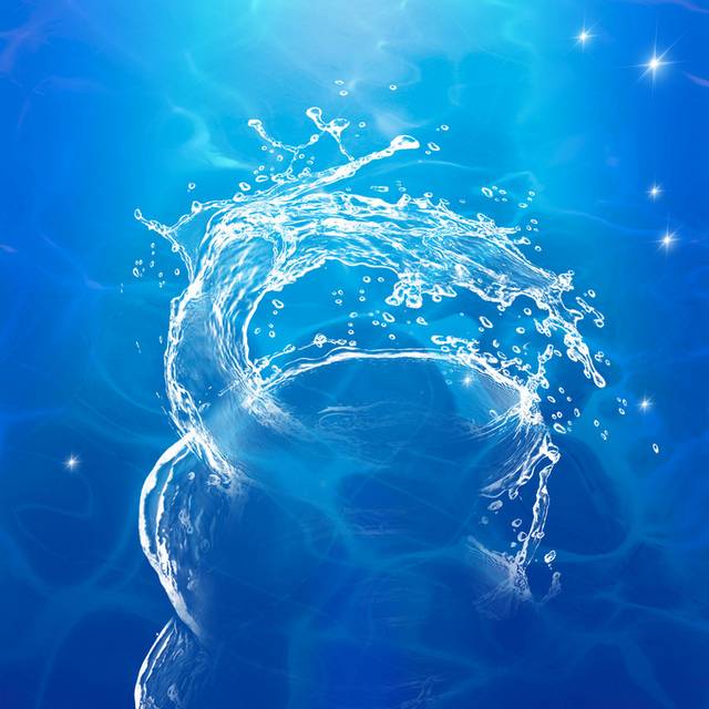 蓝色海洋海水大海背景