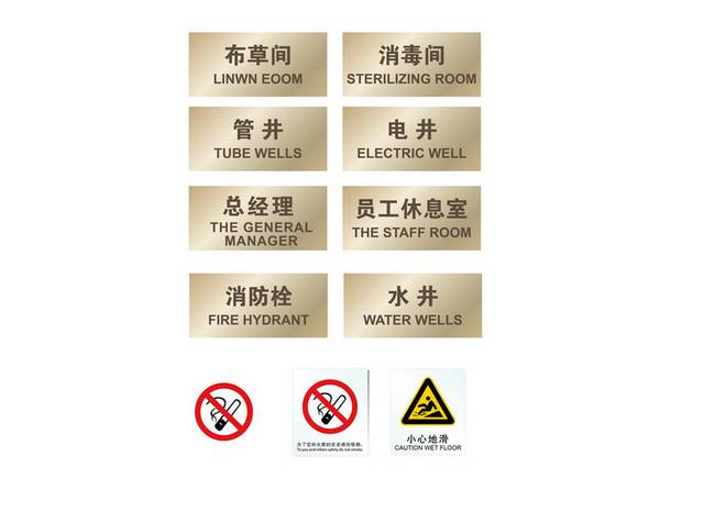 矢量科室牌