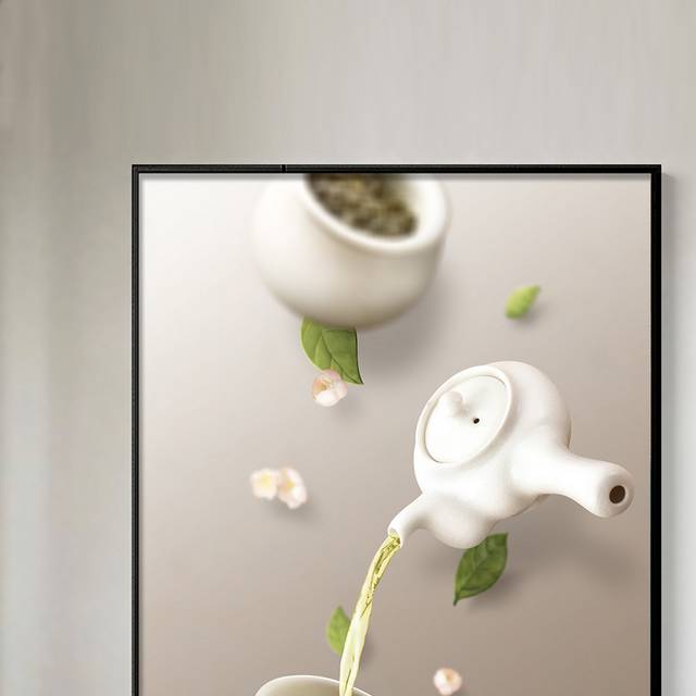 素材生活小清新茶壶装饰画