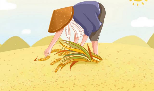农民元素插画