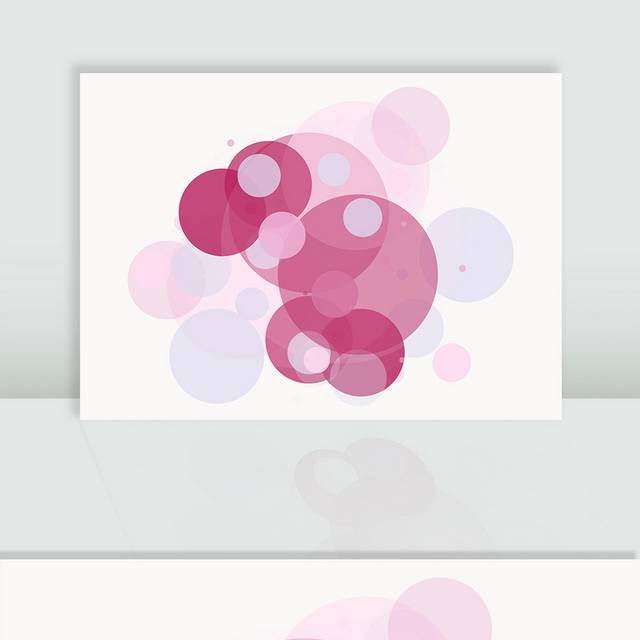 粉色色圆形叠加图片素材