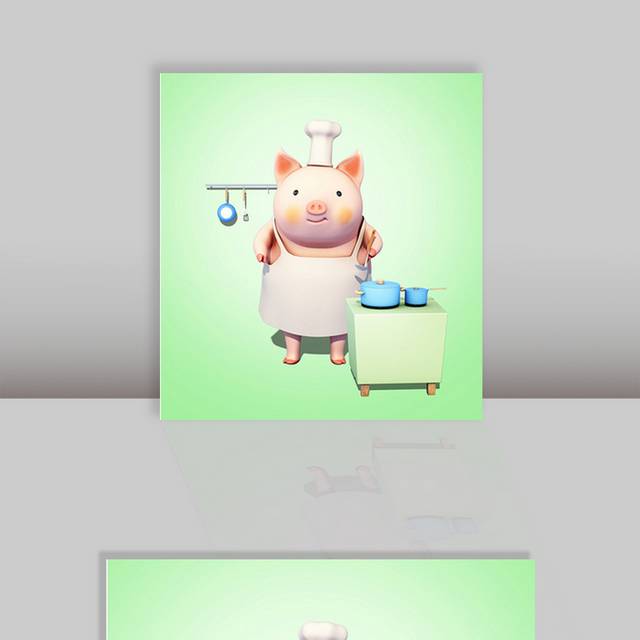 卡通小猪