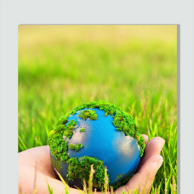 绿色环保保护地球素材