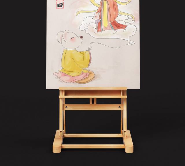 正月十四手绘春节新年插画素材