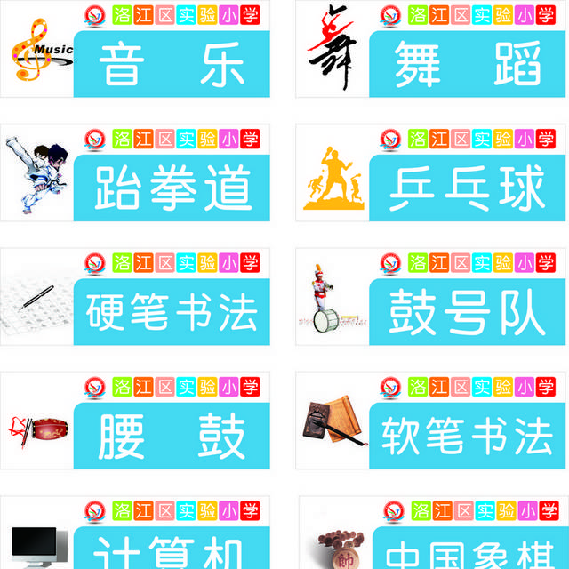 矢量科室牌