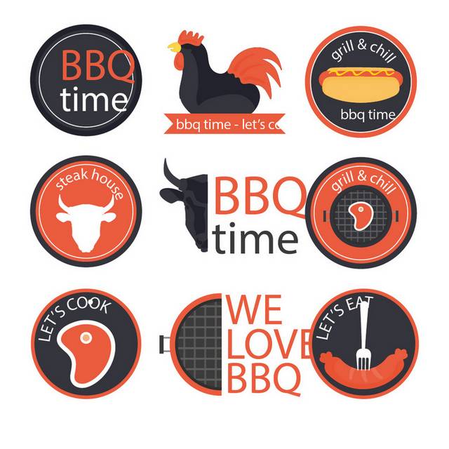 烤肉logo素材