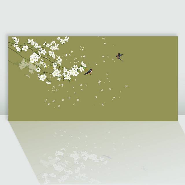春天花卉燕子图片