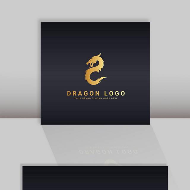 金色龙形logo