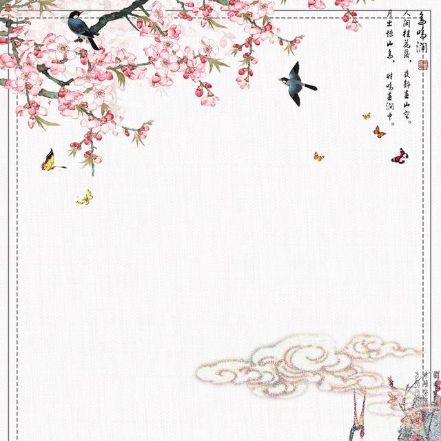 中国风梅花背景