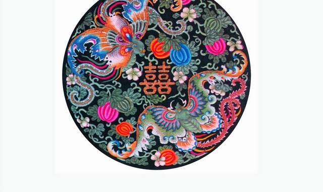 中式精美刺绣素材