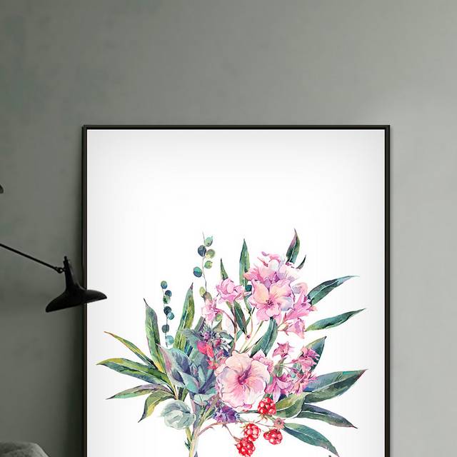 小清新花卉植物装饰画
