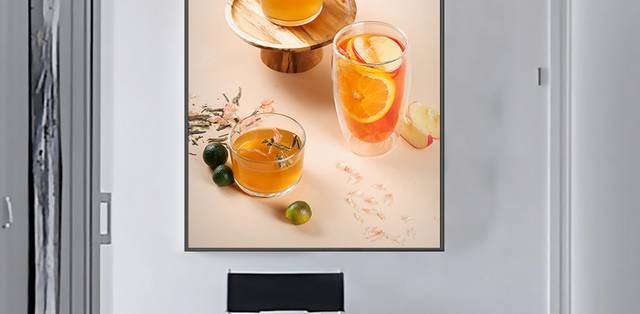 果汁橙汁饮品店装饰画