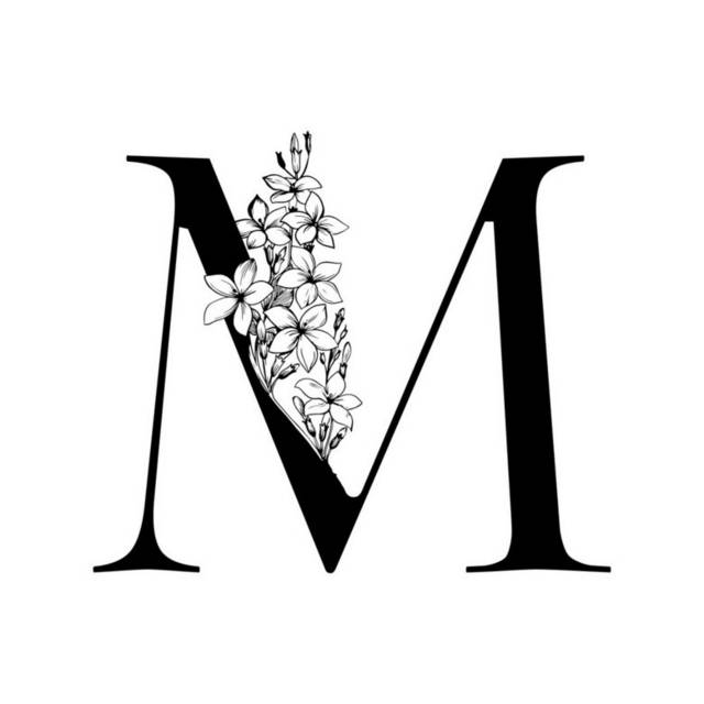 字母M插画2
