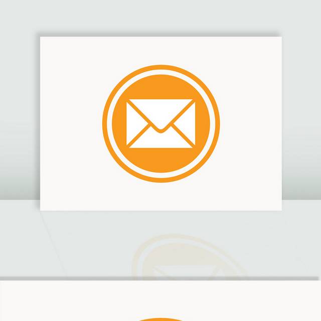 橙色邮件图标